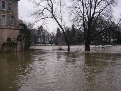 Inondation au Moulin St Paul - Besançon