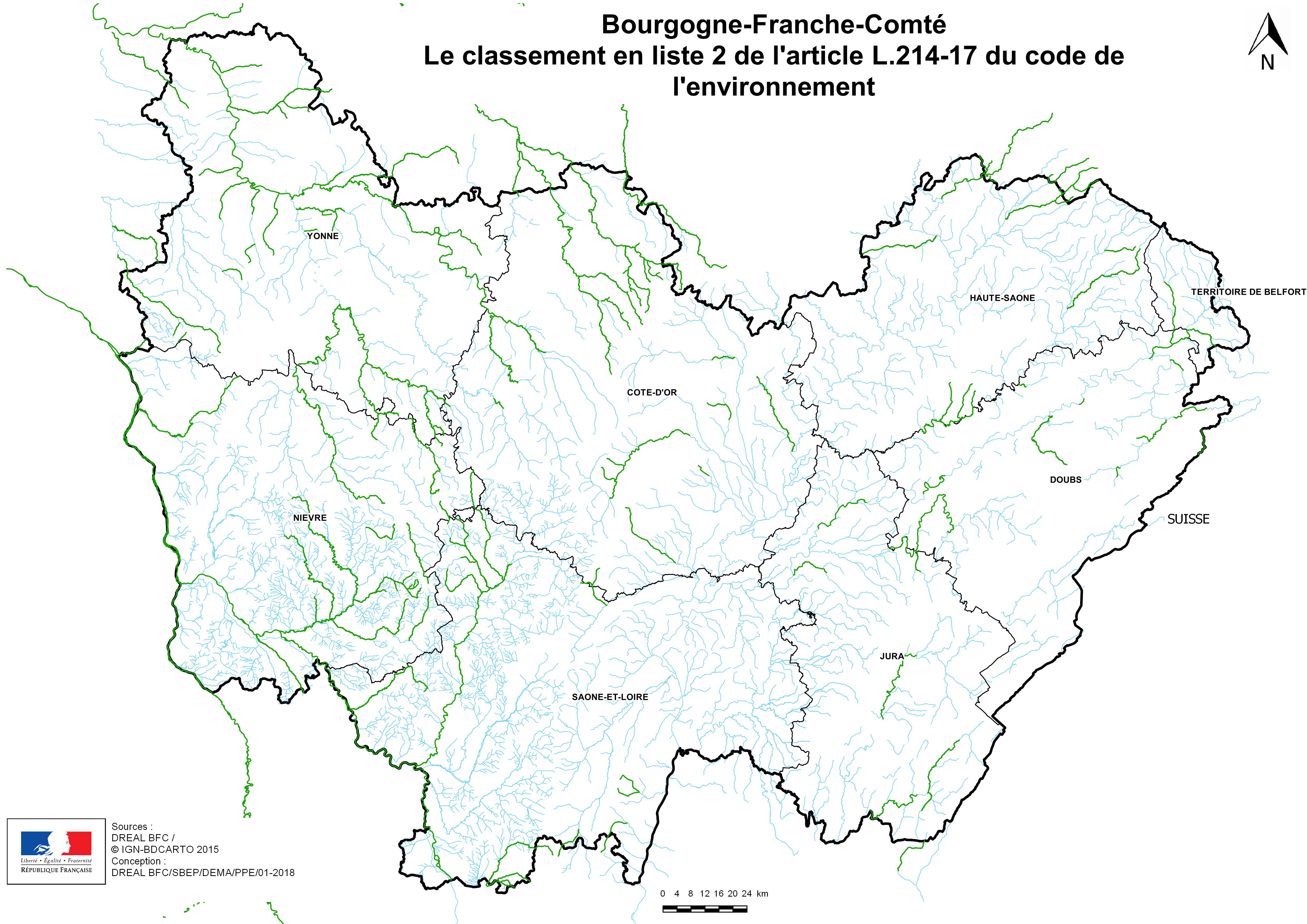 Le classement en liste 2 de l'artcile L.214-17 du code de l'environnement