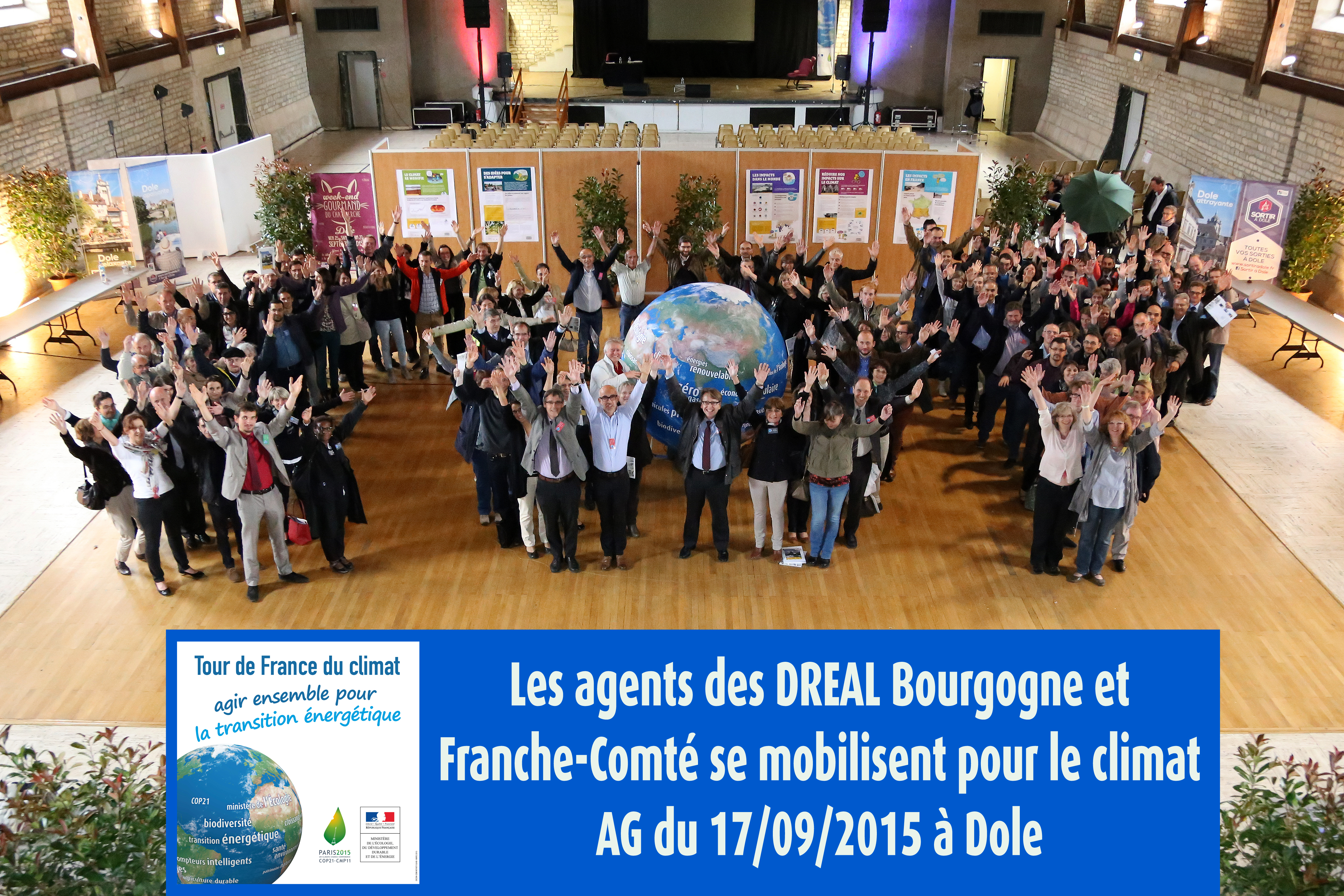 DREAL Bourgogne et Franche-Comté réunies autour de la sphère du climat