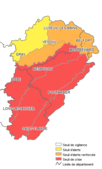 carte sécheresse FC semaine 44