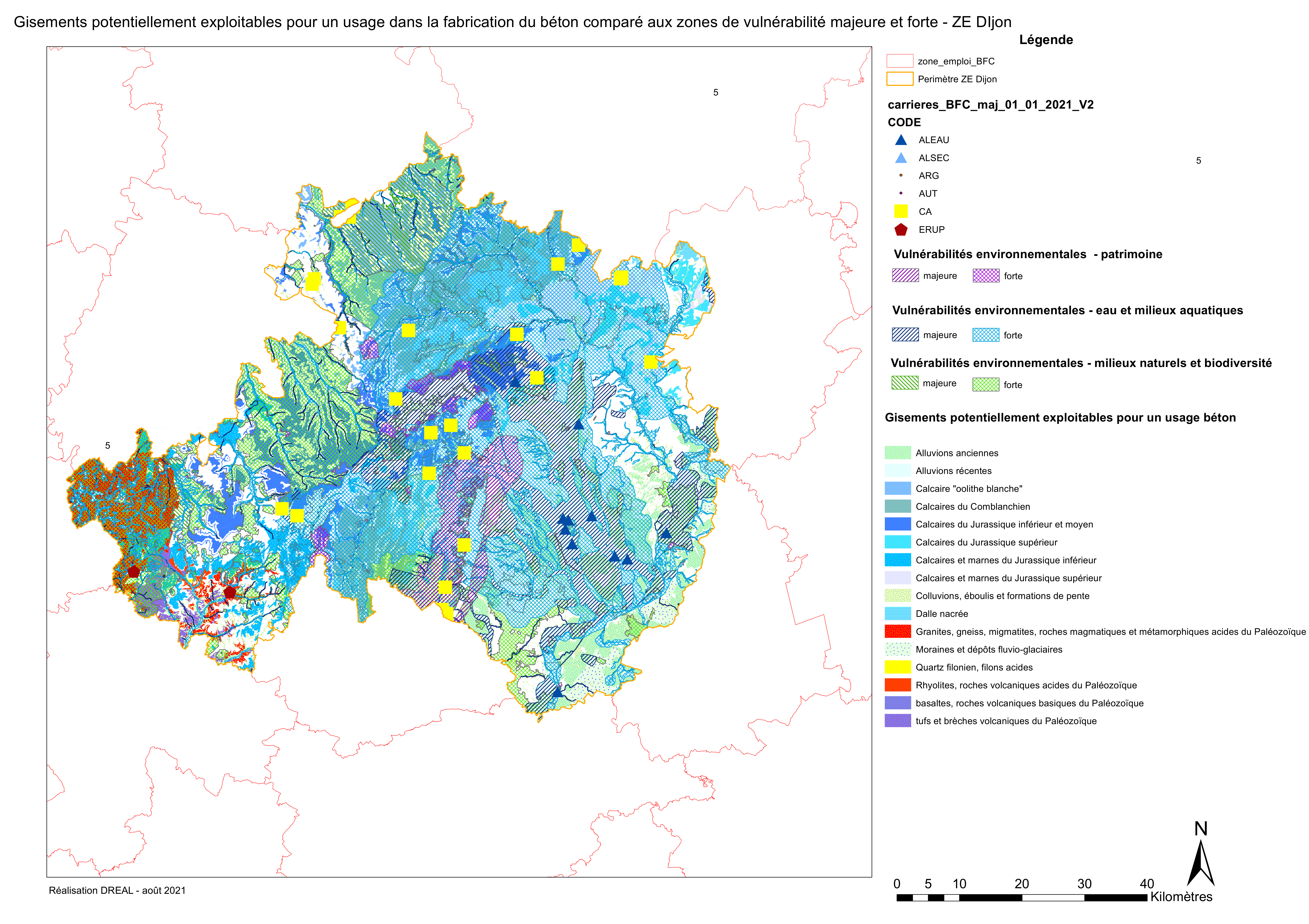 GPE béton et enjeux majeurs et forts