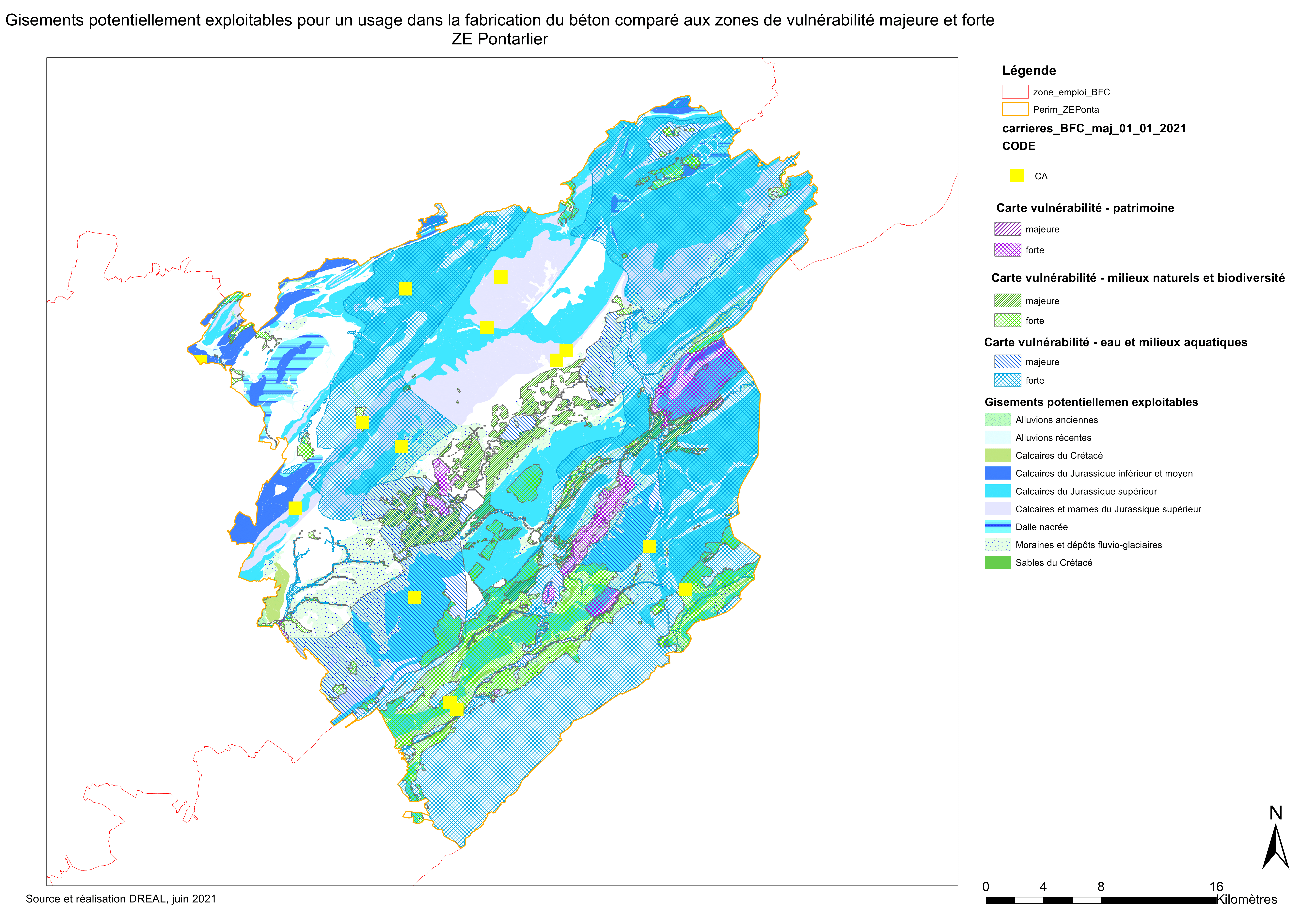 GPE béton et enjeux majeurs et forts