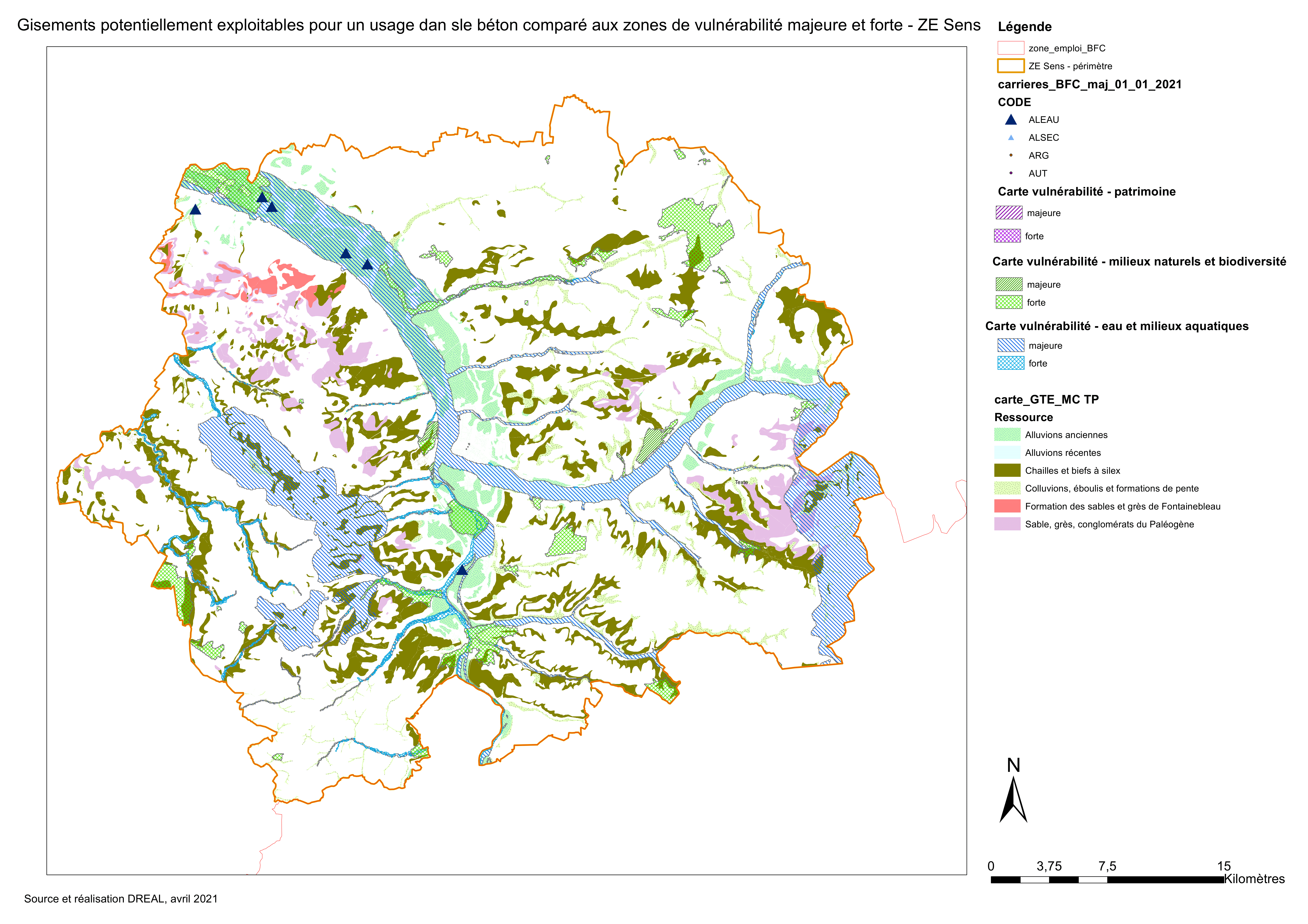 GPE béton et enjeux majeurs et forts